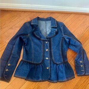 Denim Peplum Blazer (Women's) 🔥🔥🔥